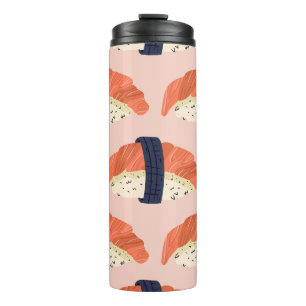 Japanische Essenssuschi Seamless Illustration Thermosbecher