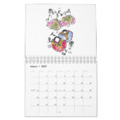 Japanische Etegami-Kalander Kalender (Mär 2027)
