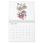 Japanische Etegami-Kalander Kalender (Mär 2026)