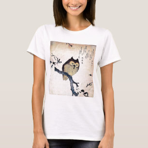 JAPANISCHE EULEN-HOLZSCHNITT-KUNST T-Shirt