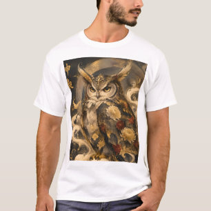Japanische Eulen-Kunst Traditionelles Eulen-Wäch T-Shirt