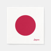 Japanische Fahnen-Party-Mode /Sportfans Serviette (Vorderseite)