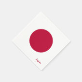 Japanische Fahnen-Party-Mode /Sportfans Serviette (Ecke)