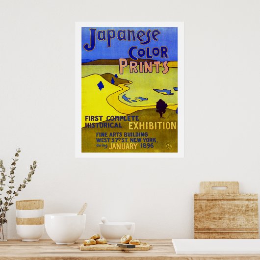 Japanische Farbdrucke Poster (Küche)