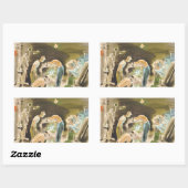 Japanische Feiertage in Picturer, Welder Aquarell Rechteckiger Aufkleber (Blatt)