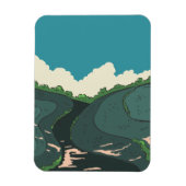 Japanische Felder Magnet (Vertikal)