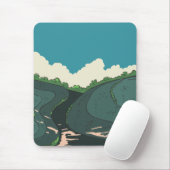 Japanische Felder Mousepad (Mit Mouse)
