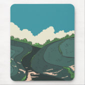 Japanische Felder Mousepad (Vorne)
