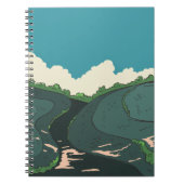 Japanische Felder Notizblock (Vorderseite)