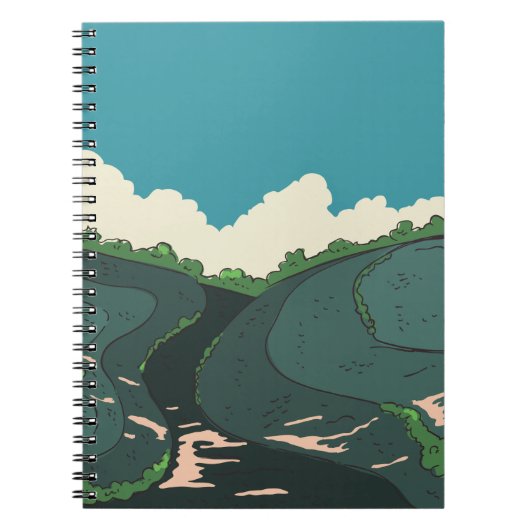 Japanische Felder Notizblock (Vorderseite)