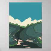 Japanische Felder Poster (Vorne)