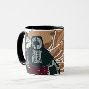 Japanische Feuerwehrmänner in einem Meer der Tasse