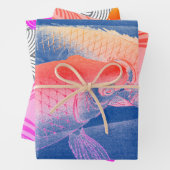 JAPANISCHE FISCHBILDSCHIRME-Wrackpapiere Geschenkpapier Set (Beispiel)