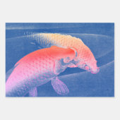 JAPANISCHE FISCHBILDSCHIRME-Wrackpapiere Geschenkpapier Set (Vorderseite)