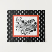 JAPANISCHE FISCHE MIT KLEINEM PATTER WANDTEPPICH (Vorderseite (Horizontal))