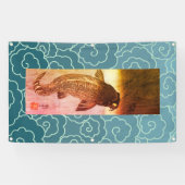 JAPANISCHE FISCHE MIT WELLENPATTERN BANNER (Horizontal)