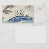JAPANISCHE FISCHE und GARNELE Visitenkarte (Vorne/Hinten)