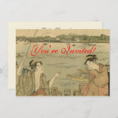 Japanische Fischer Einladung (Vorne/Hinten)