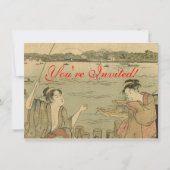 Japanische Fischer Einladung (Vorderseite)