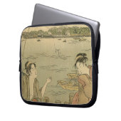 Japanische Fischer Laptopschutzhülle (Vorderseite Links)