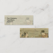 Japanische Fischer Mini Visitenkarte (Vorne/Hinten)