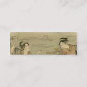 Japanische Fischer Mini Visitenkarte (Rückseite)