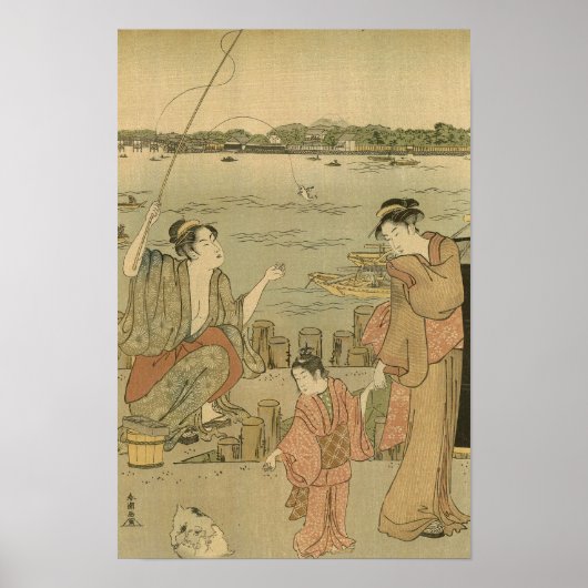 Japanische Fischer Poster (Vorne)