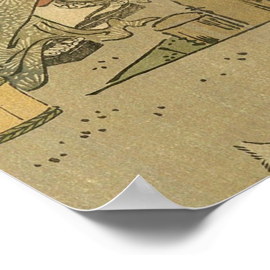 Japanische Fischer Poster (Ecke)