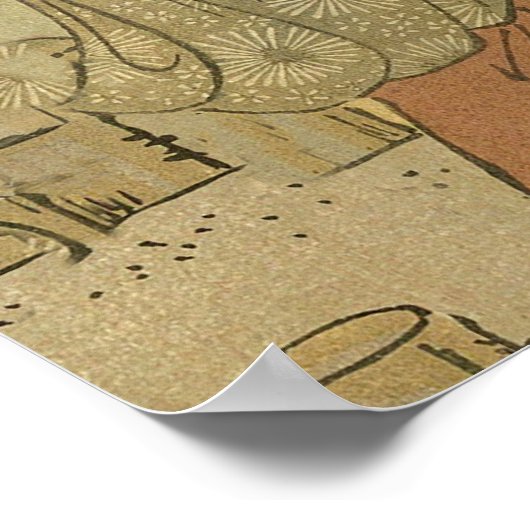 Japanische Fischer Poster (Ecke)