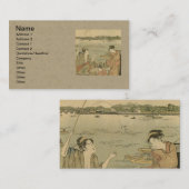 Japanische Fischer Visitenkarte (Vorne/Hinten)