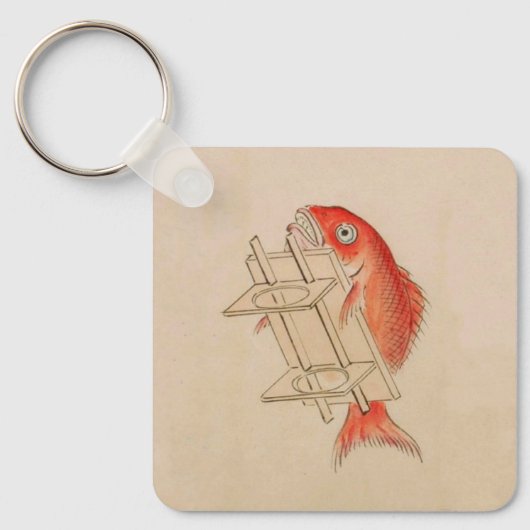 Japanische Fischjokai (Wedding Scroll) Schlüsselanhänger (Vorderseite)