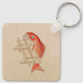 Japanische Fischjokai (Wedding Scroll) Schlüsselanhänger (Rückseite)