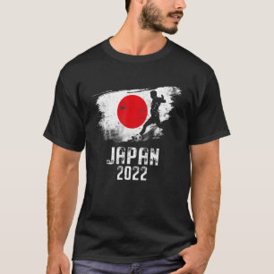 Japanische Flag-Fußball-Team 2022 Weltfußball T-Shirt