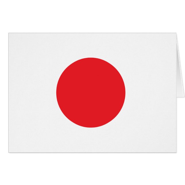 Japanische Flagge (Vorderseite (Horizontal))