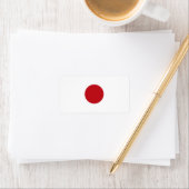 Japanische Flagge Adressaufkleber (Insitu)