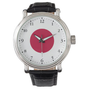 Japanische Flagge Armbanduhr