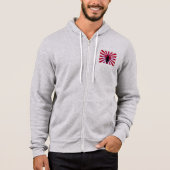 Japanische Flagge & Aufstieg Sun Samurai Warrior Hoodie (Vorderseite)