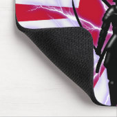 Japanische Flagge & Aufstieg Sun Samurai Warrior Mousepad (Ecke)