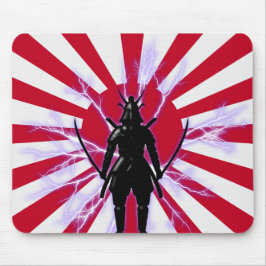 Japanische Flagge & Aufstieg Sun Samurai Warrior Mousepad