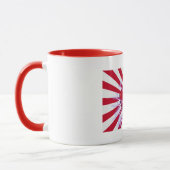 Japanische Flagge & Aufstieg Sun Samurai Warrior Tasse (Links)