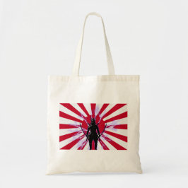 Japanische Flagge & Aufstieg Sun Samurai Warrior Tragetasche