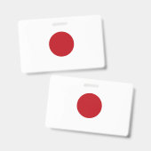 Japanische Flagge Ausweis (Vorder- & Rückseite)