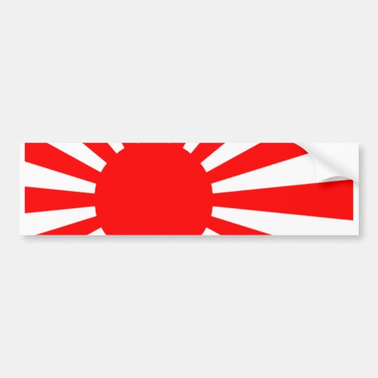Japanische Flagge Autoaufkleber (Vorne)