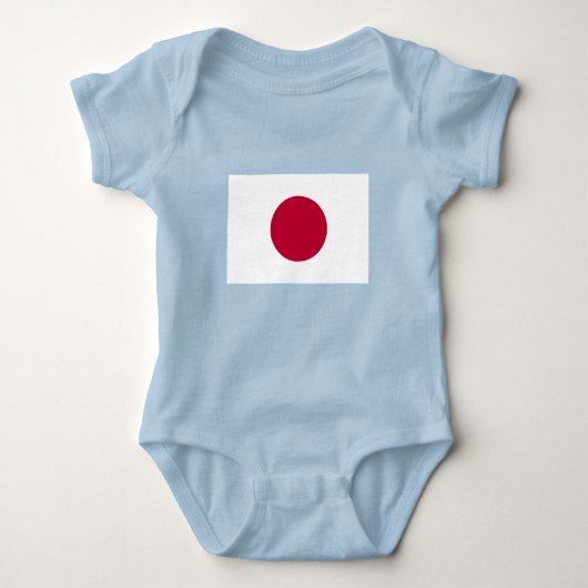 Japanische Flagge Baby Strampler (Vorderseite)
