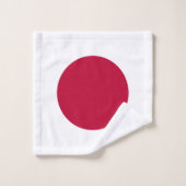 Japanische Flagge Badhandtuch Set (Waschlappen)