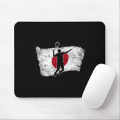 Japanische Flagge Badminton Mousepad (Mit Mouse)