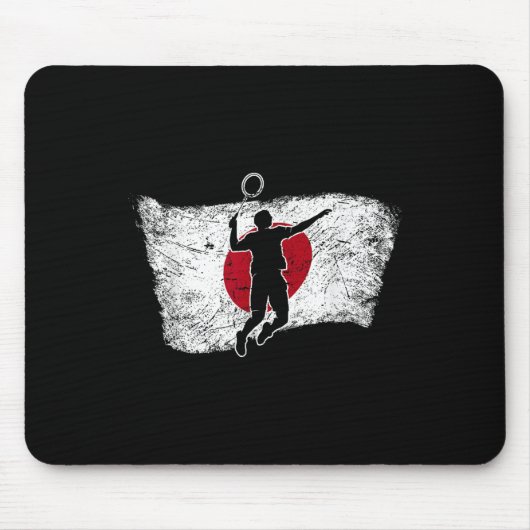 Japanische Flagge Badminton Mousepad (Vorne)