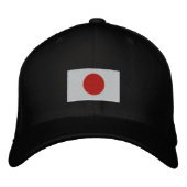 Japanische Flagge bestickte Flechtwolle Bestickte Baseballkappe (Vorderseite)