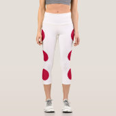 Japanische Flagge Capri Leggings (Vorderseite)
