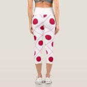 Japanische Flagge Capri Leggings (Rückseite)